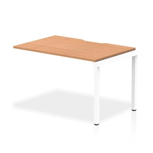 Evolve Plus 1200mm Single Row Extension Kit Oak Top White Frame BE320 DD