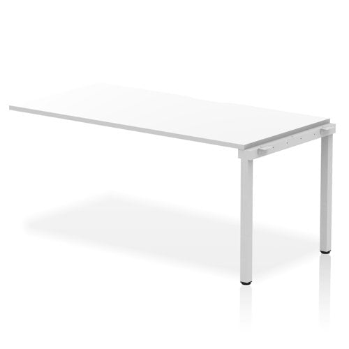 Evolve Plus 1600mm Single Row Extension Kit White Top Silver Frame BE326 DD
