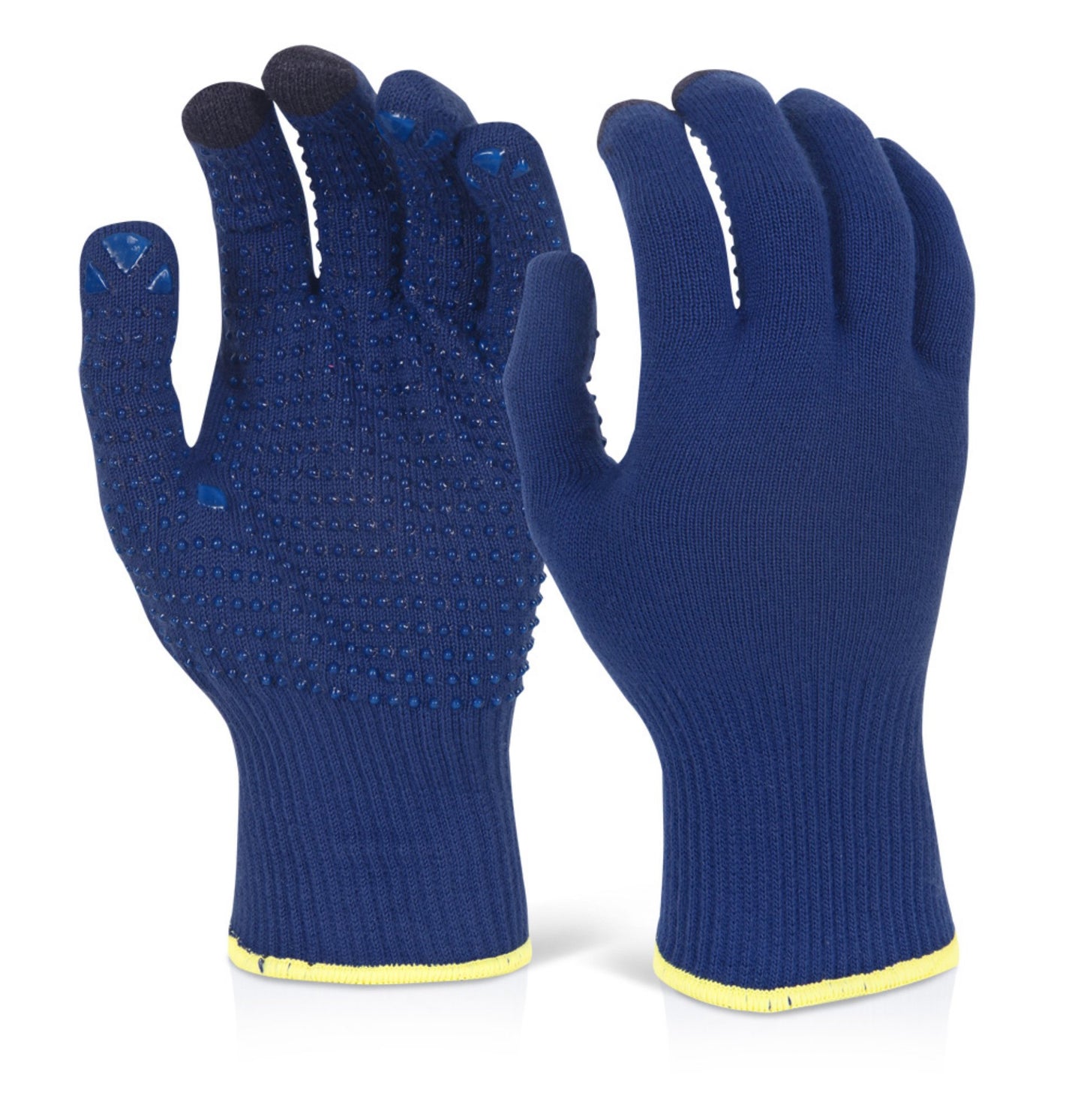 Beeswift Touch Screen Knitted Glove Blue Large Blue 2XL (Box of 10)