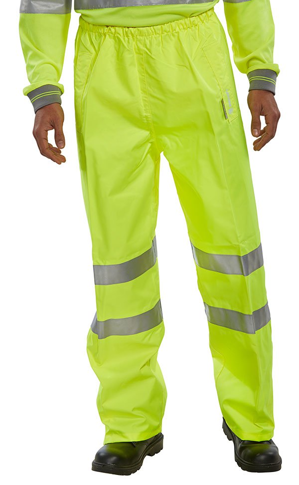 Beeswift BSEEN BIRKDALE Trousers EN ISO20471 Saturn Yellow XXL