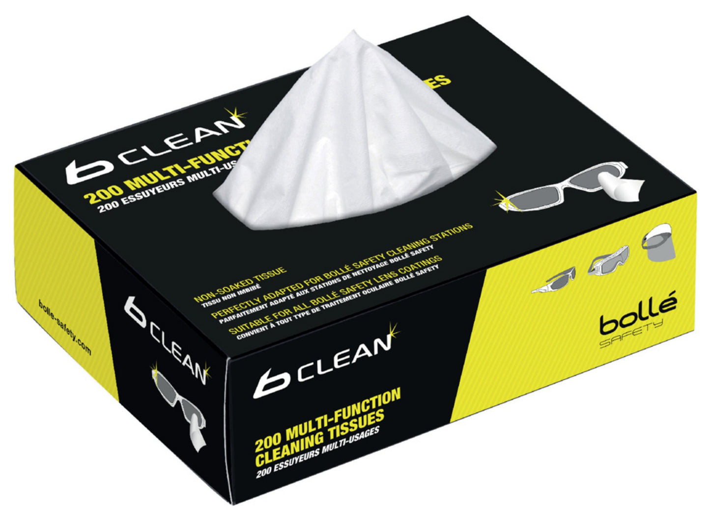 Bolle Safety B401 Box 200 Tissues For Bob600