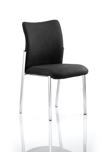 Academy Visitor Chair Black Fabric Back Without Arms BR000004 DD