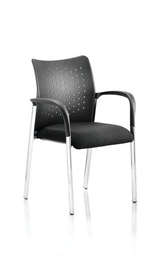 Academy Visitor Chair Black With Arms BR000010 DD