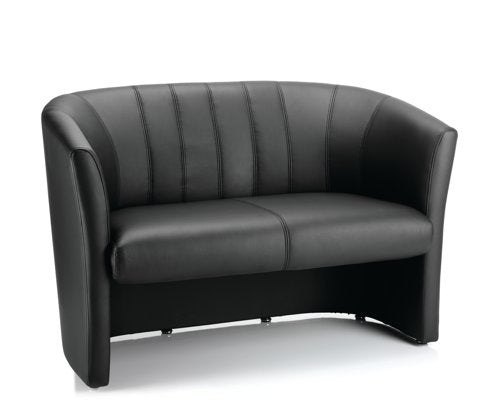 Dynamic Neo Twin Tub Soft Seating Sofa Black Leather Finish - BR000105 DD