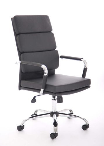 Advocate Executive Chair Black Soft Bonded Leather With Arms BR000204 DD