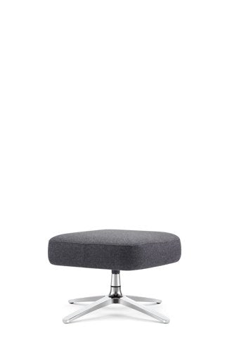 Sofia Footstool Charcoal Cashmere Upholstery - BR000306 DD