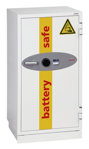 Phoenix Battery Commander Size 1 Lithium Ion Battery Storage and Charging Fire Safe With Fingerprint Lock - BS1931F DD