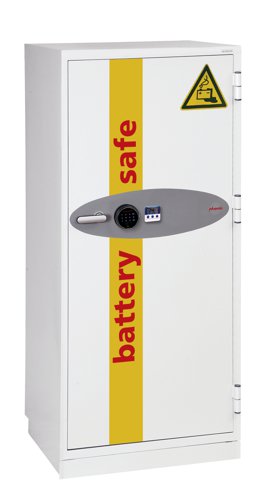 Phoenix Battery Commander Size 2 Lithium Ion Battery Storage and Charging Fire Safe With Fingerprint Lock - BS1932F DD