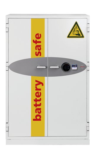 Phoenix Battery Commander Size 3 Lithium Ion Battery Storage and Charging Fire Safe With Fingerprint Lock - BS1934F DD