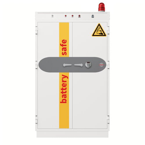 Phoenix Battery Commander Pro BS1946E Size 6 Battery Storage & Charging Safe with Electronic Lock VDMA Certified - BS1946E