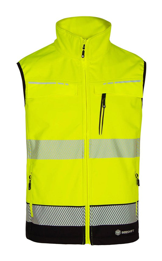 Beeswift DELTIC HI-VIS GILET TWO-TONE Saturn Yellow N 6XL