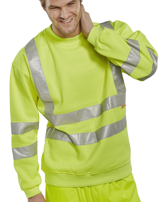 Beeswift Hi-Visibility Sweatshirt Saturn Yellow 3XL