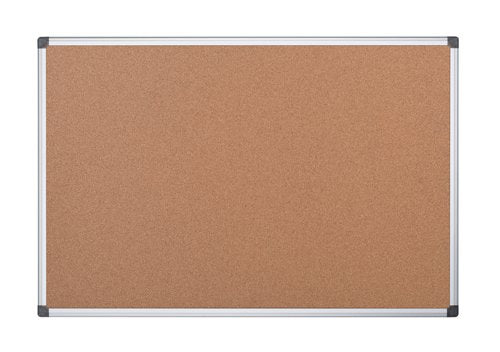 Bi-Office Maya Cork Noticeboard Double Sided Aluminium Frame 900x900mm - CA413750 DD