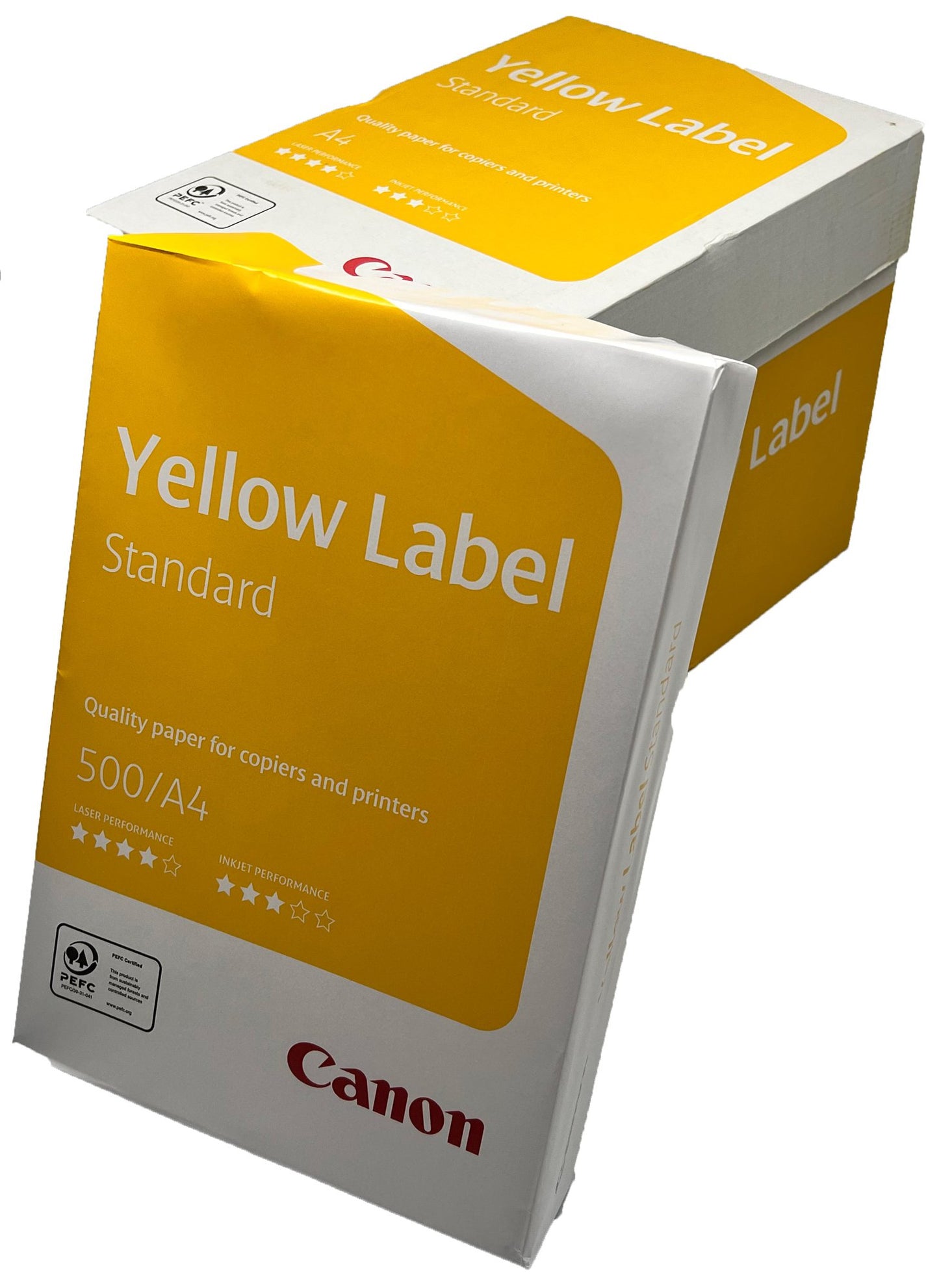 Canon Yellow Label Standard PEFC A4 White Paper Pk 5 Reams of 500 80GSM