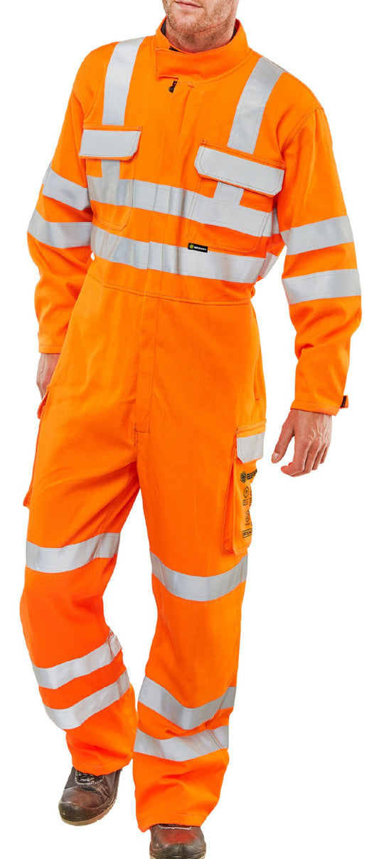 Beeswift Orange Arc Compliant Ris Coverall Orange 40T