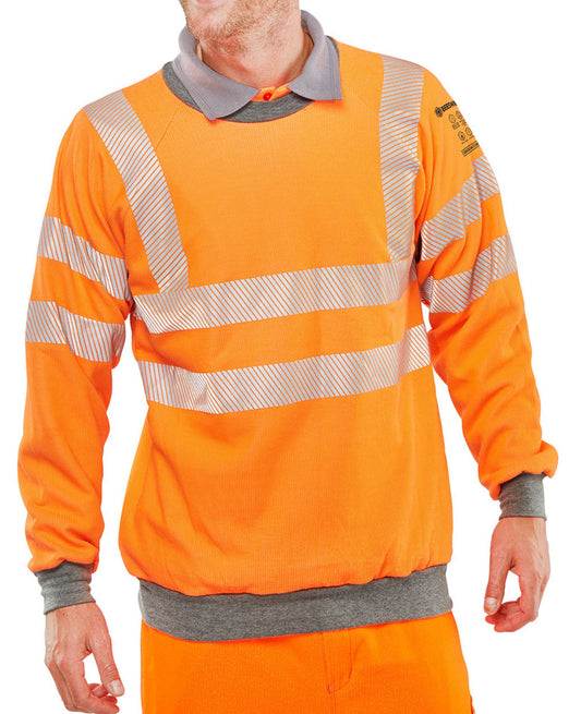 Beeswift Arc Flash GO-RT Sweatshirt Orange S