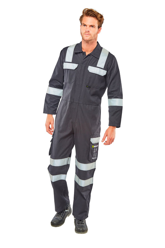 Beeswift Arc Flash Coverall Navy Blue 52