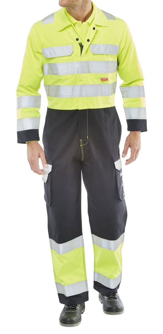 Beeswift Arc Flash Coverall Saturn Yellow / Navy 42