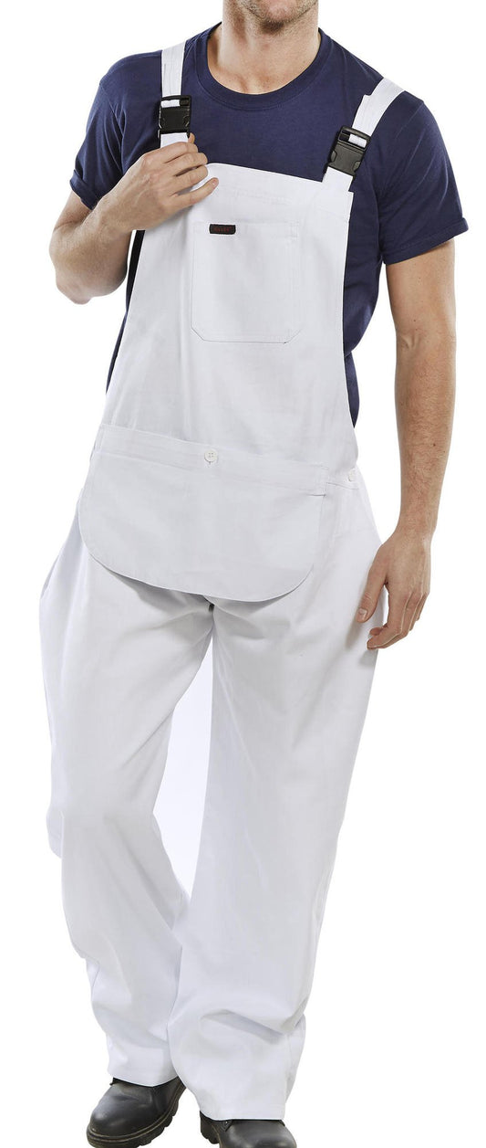 Beeswift Cotton Drill Bib And Brace White 48