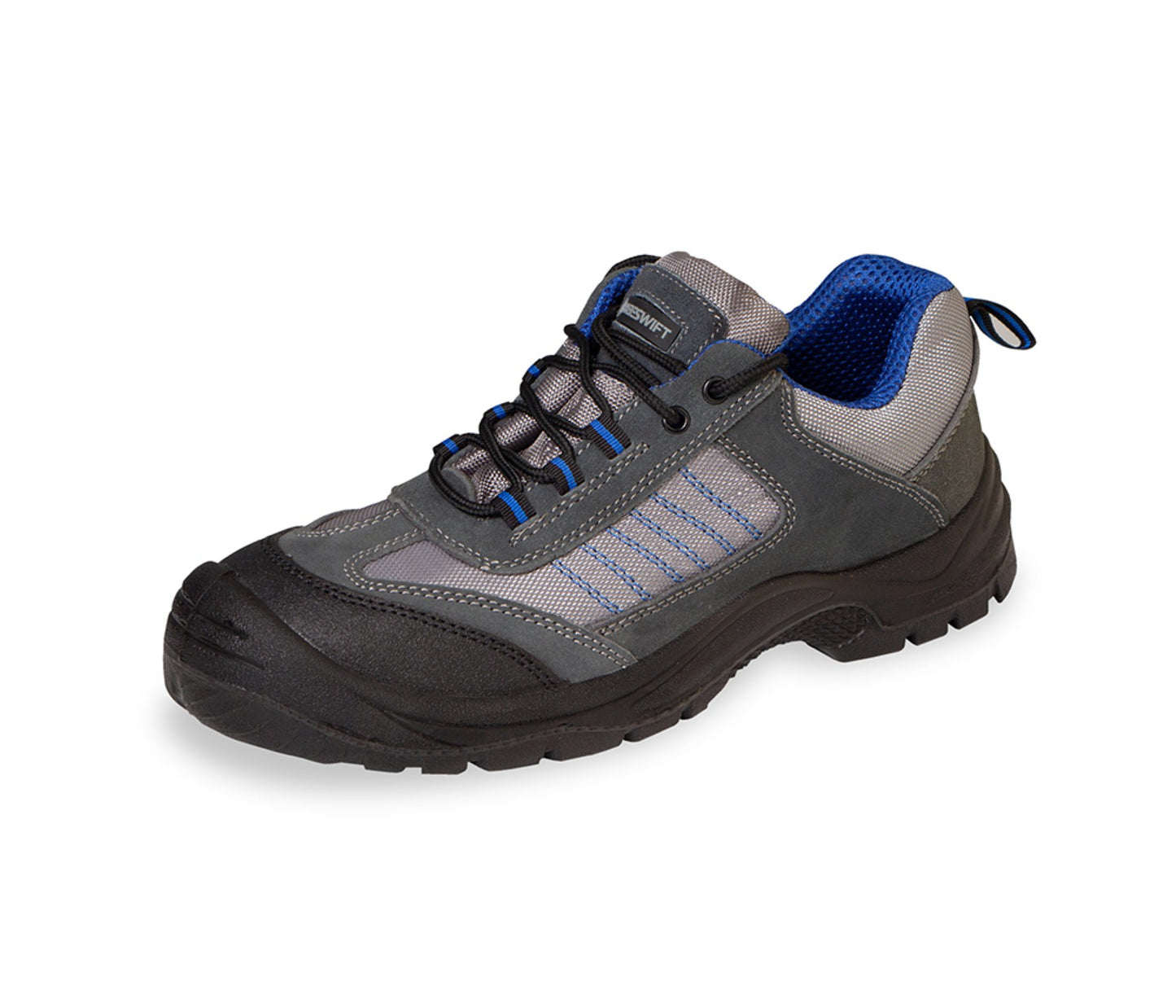Beeswift Mesh Active Trainer Shoe Black / Blue 6.5