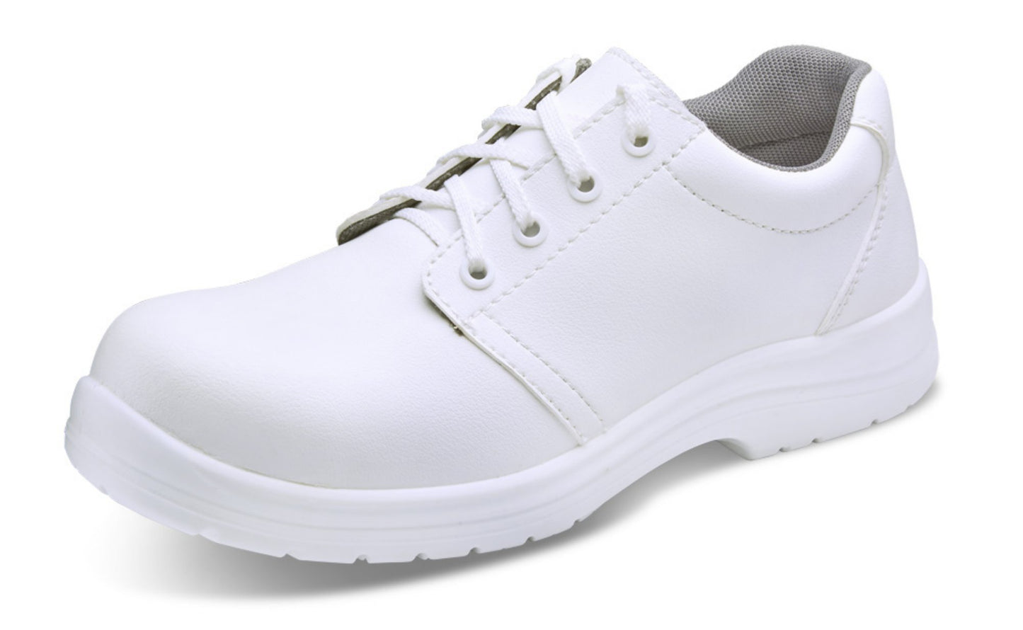 Beeswift Micro-Fibre Tie Shoe S2 White 07