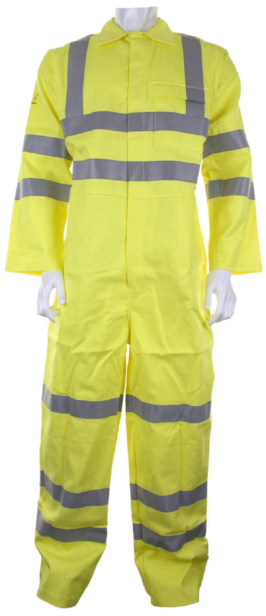 Beeswift Tesla Fire Retardant Anti Static Boilersuit En471 Saturn Yellow 56