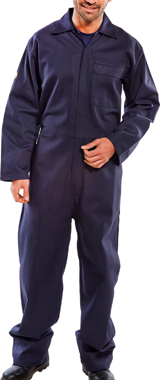 Beeswift Fire Retardant Boilersuit Navy Blue 54