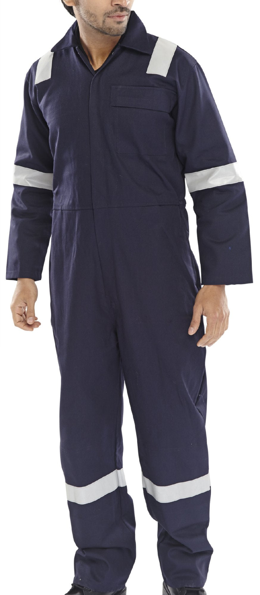 Beeswift Fire Retardant Nordic Design Boilersuit Navy Blue 56