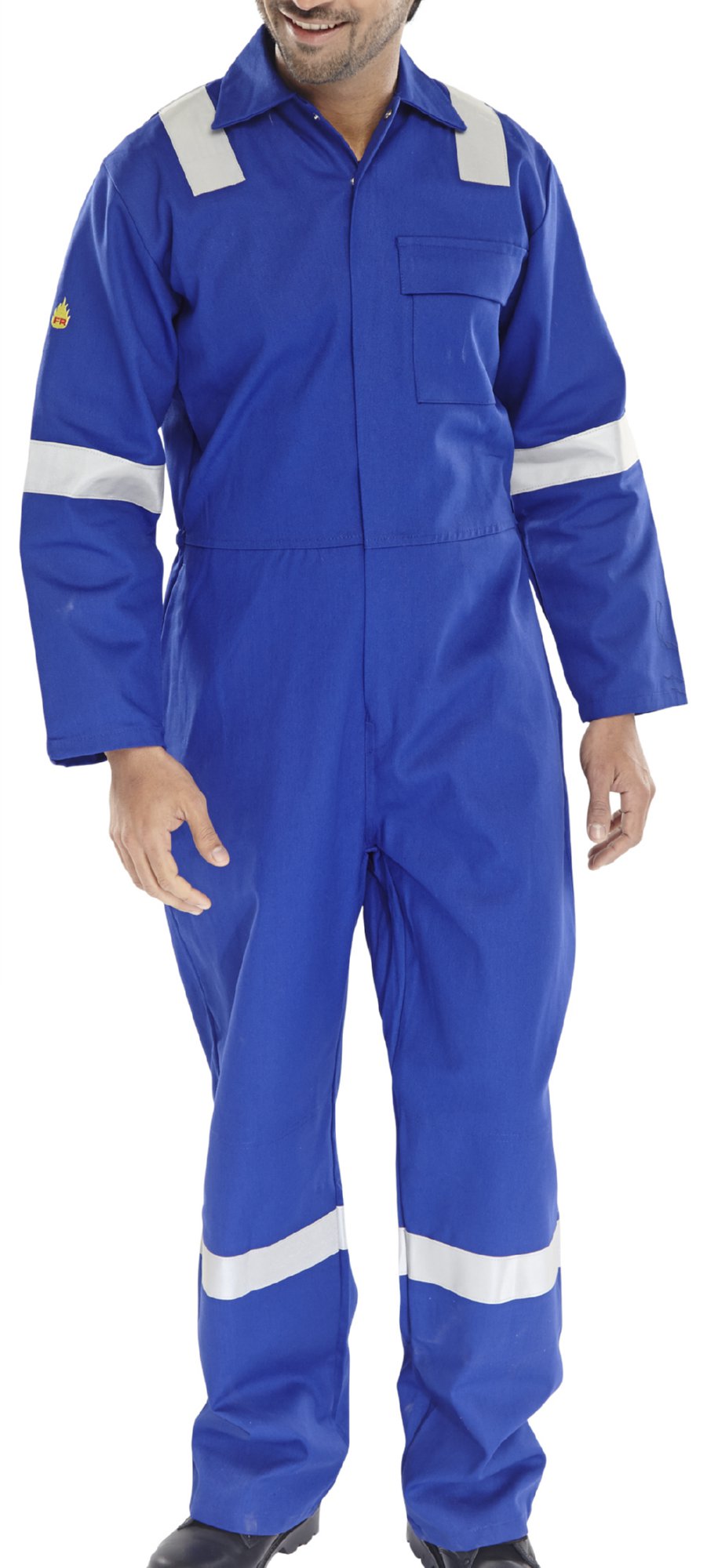 Beeswift Fire Retardant Nordic Design Boilersuit Royal Blue 52