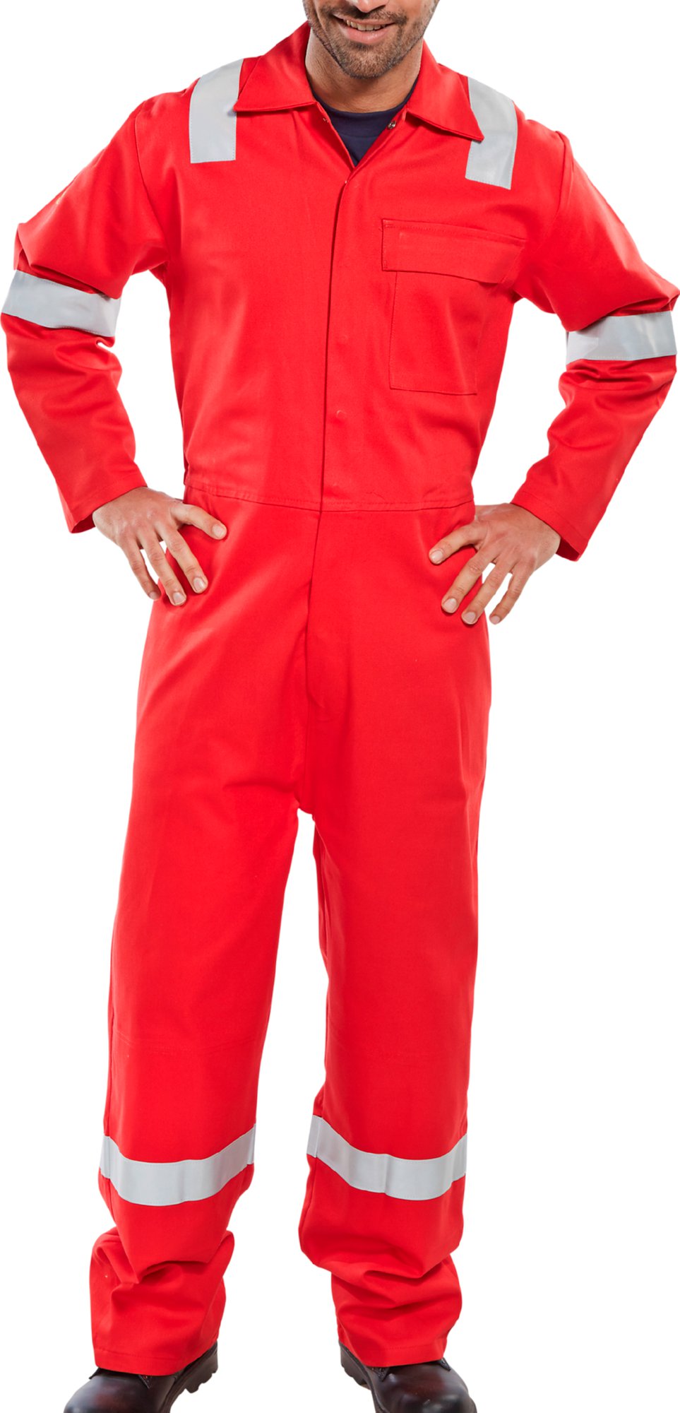 Beeswift Fire Retardant Nordic Design Boilersuit Red 54