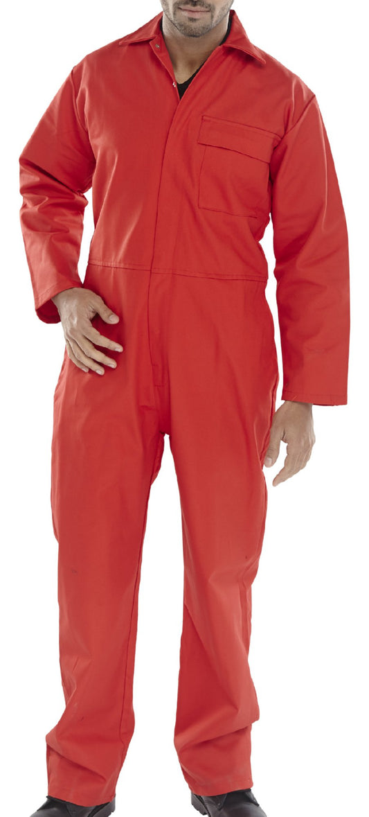 Beeswift Fire Retardant Boilersuit Red 52