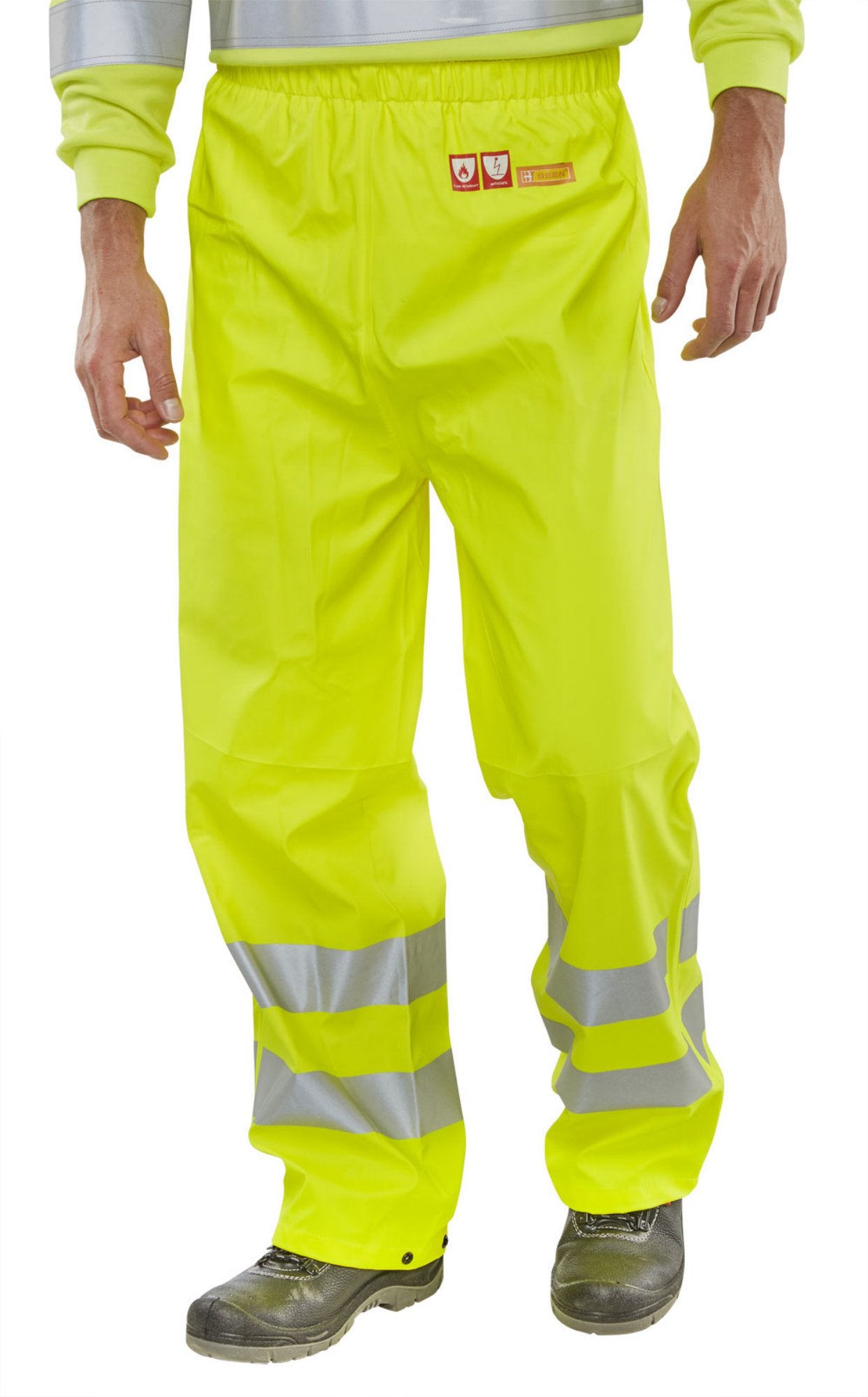 Beeswift Fire Retardant Anti-Static Trousers Saturn Yellow 4XL