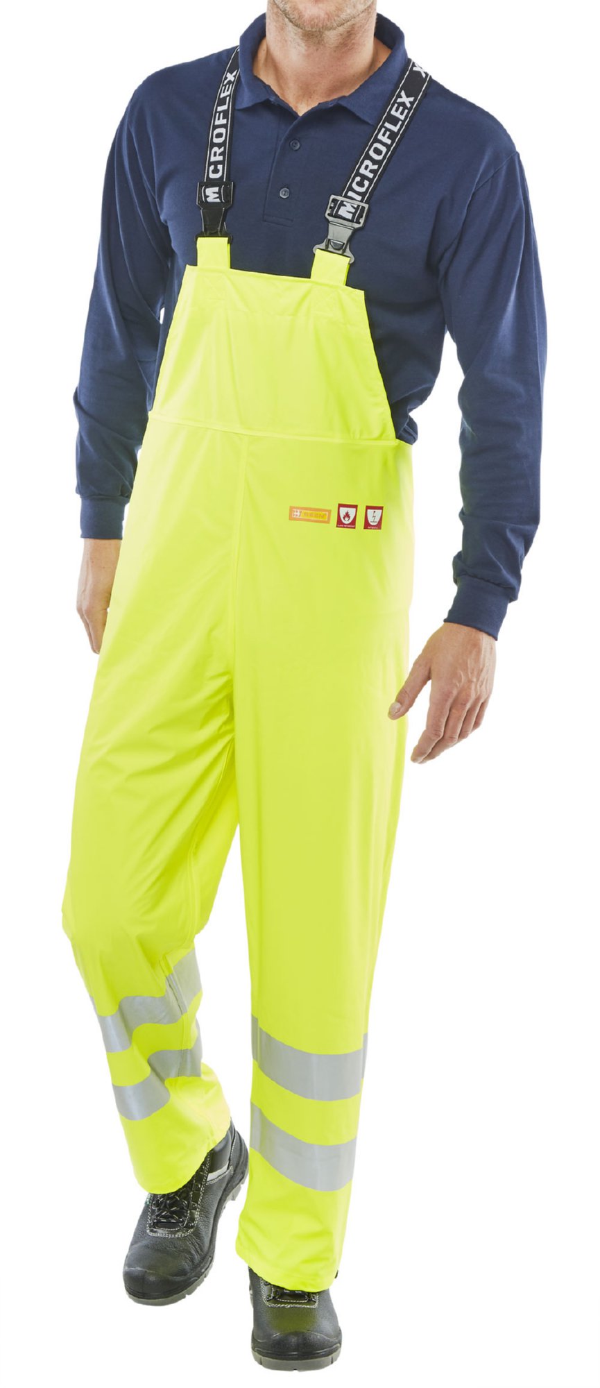 Beeswift Fire Retardant Anti-Static Bib Saturn Yellow 3XL