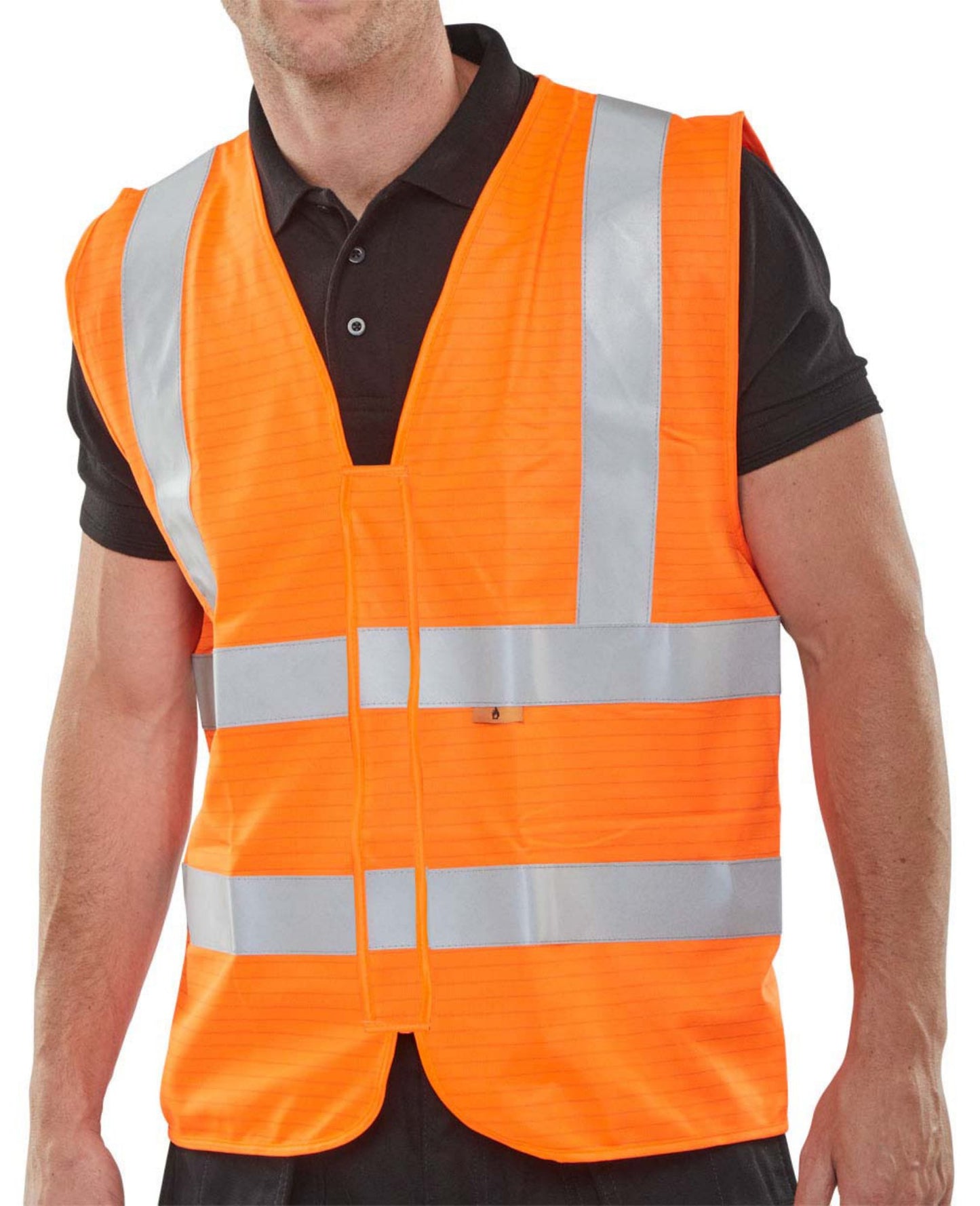 Beeswift Fire Retardant Hi-Vis Waistcoat Orange 3XL