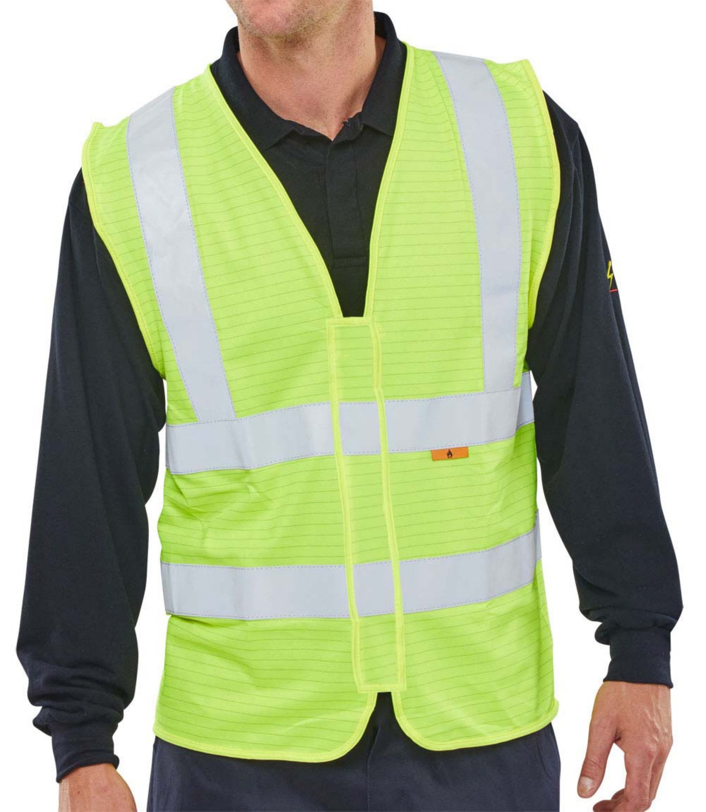 Beeswift Fire Retardant Hi-Vis Waistcoat Saturn Yellow S