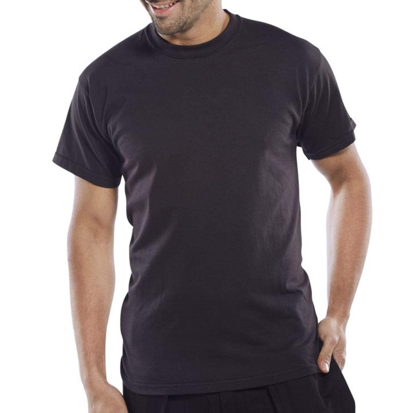 Beeswift Heavy Weight Tee Shirt Black 2XL