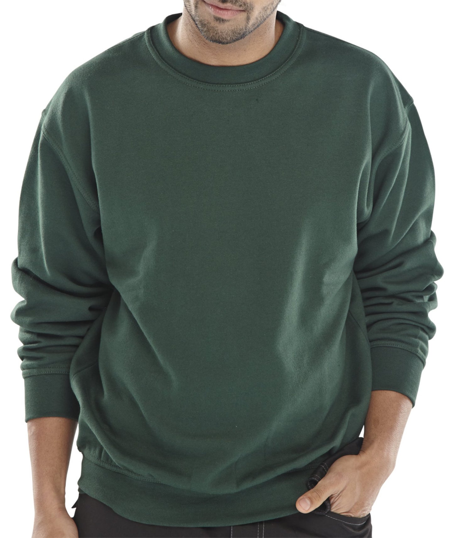 Beeswift Polycotton Sweatshirt Bottle Green 3XL