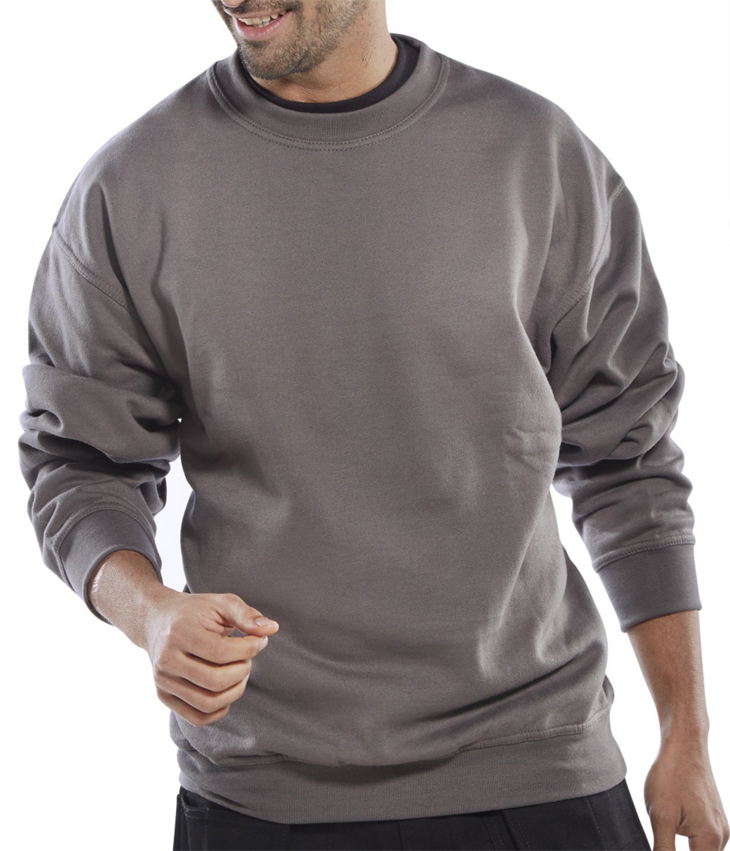 Beeswift Polycotton Sweatshirt Grey XL