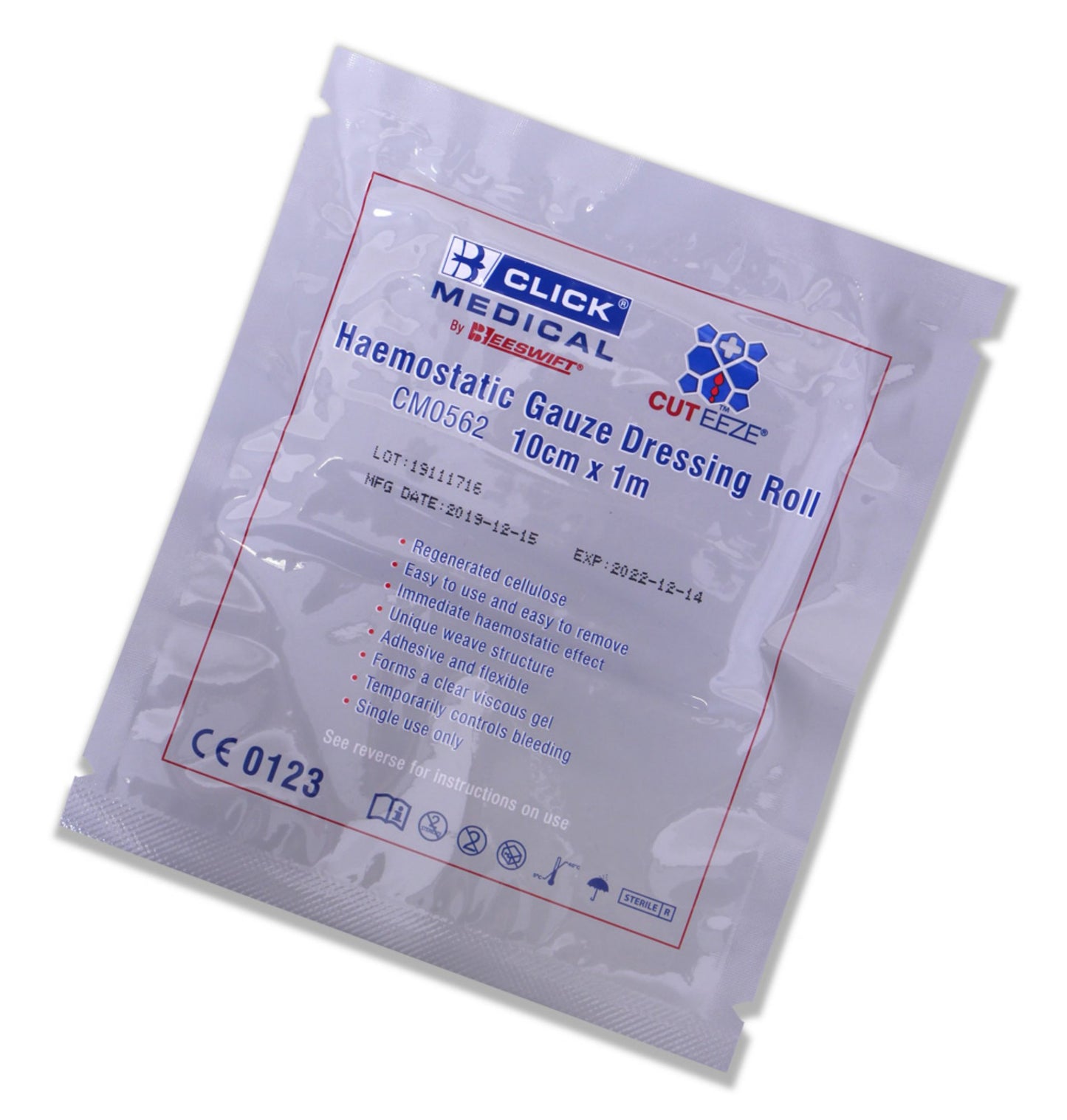 Click Medical Haemostatic Dressing Z Fold