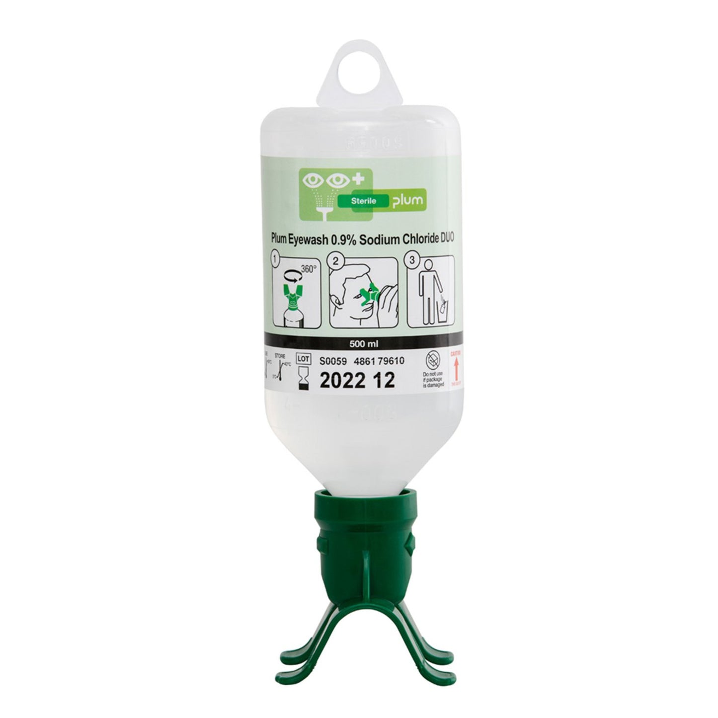 Plum eyewash 500ml 0.9 percent sodium chloride duo