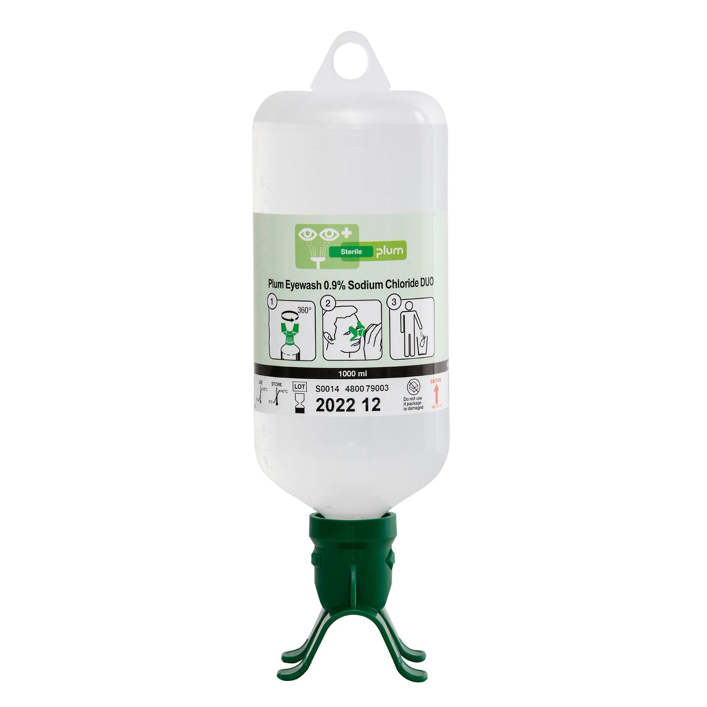 Plum eyewash 1000ml 0.9 percent sodium chloride duo