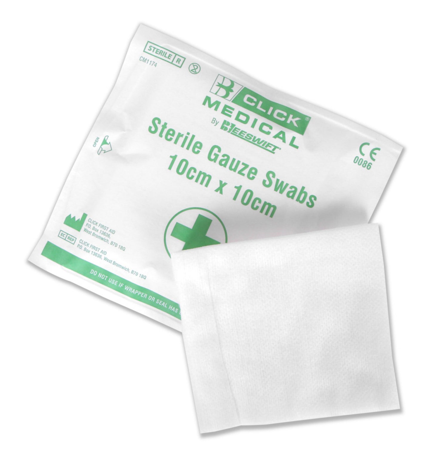 Click Medical Sterile Gauze Swabs 10cm X 10cm Pk Of 5
