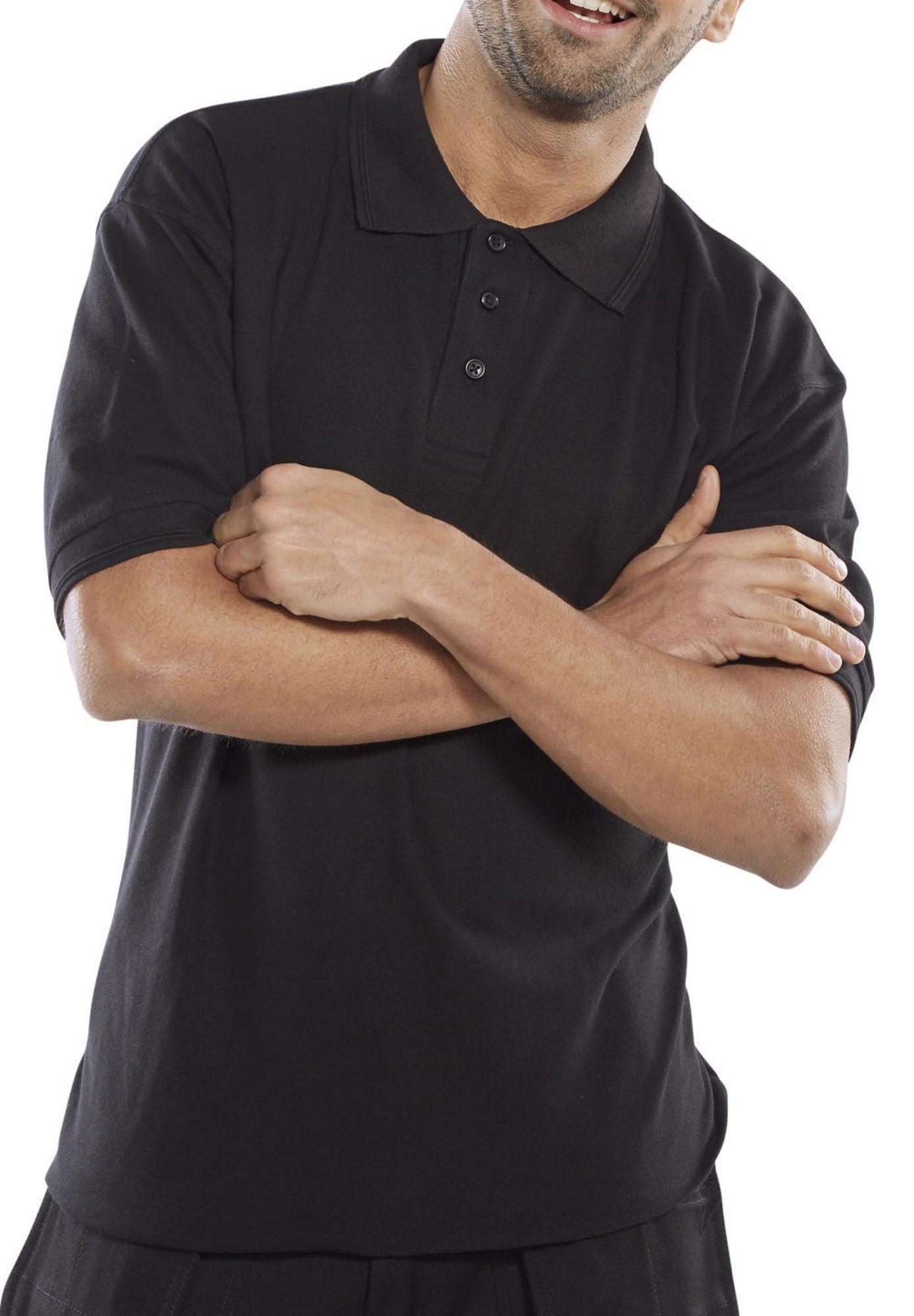 Beeswift Premium Polo Shirt Black 2XL
