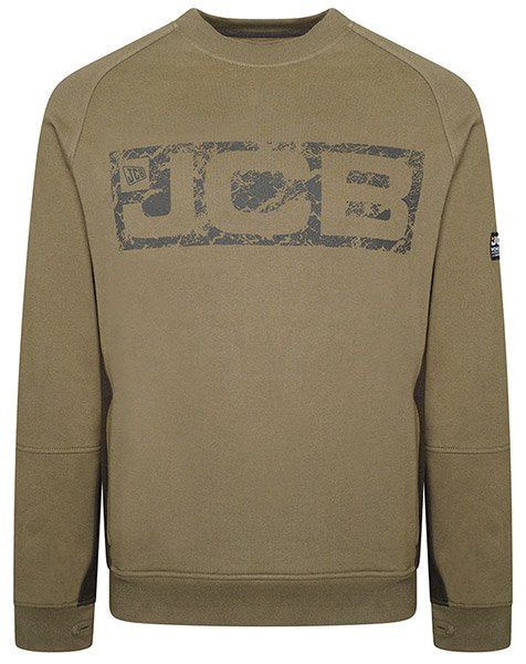 JCB Trade Crew Sweatshirt Olive M