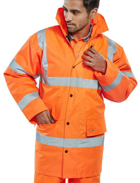 Beeswift High Visibility Constructor Jackets Orange 6XL