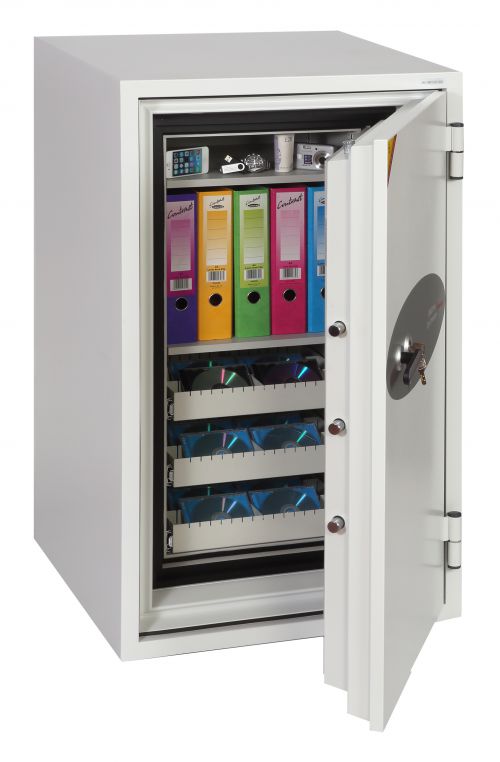 Phoenix Data Commander Size 1 Data Safe Key Lock White DS4621K DD