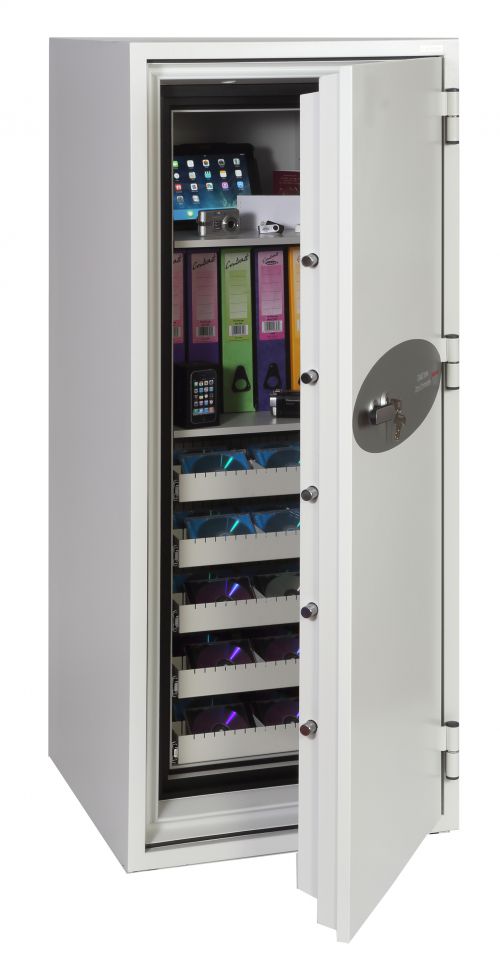 Phoenix Data Commander Size 2 Data Safe Key Lock White DS4622K DD