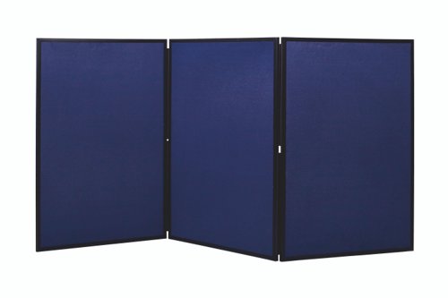 Bi-Office Showboard Exhibition System 3 Panel Blue/Grey - DSP330513 DD