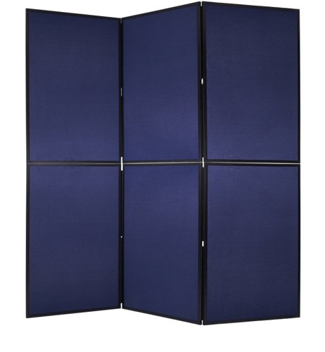 Bi-Office Showboard Exhibition System 6 Panel Blue/Grey - DSP330516 DD