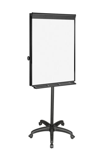 Bi-Office Vanguard Mobile Flipchart Easel Magnetic 700x1000mm Black - EA48066921 DD